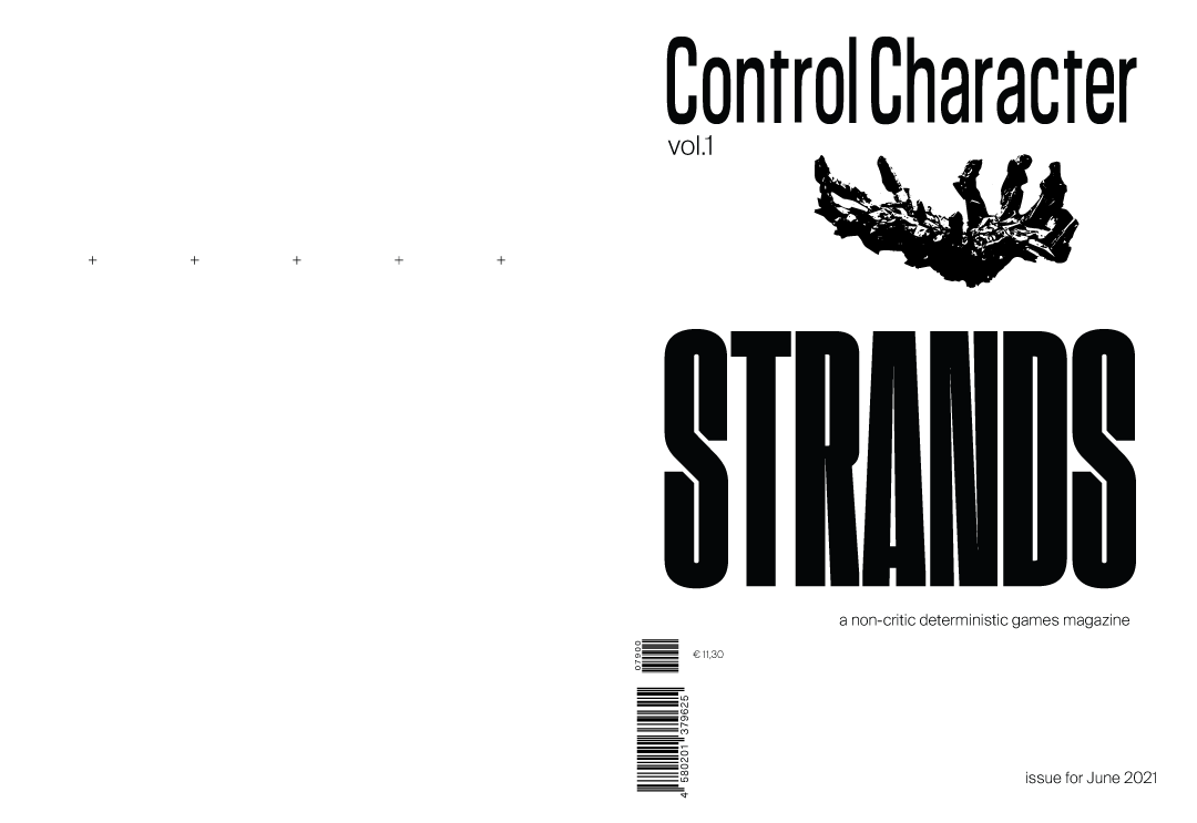 the Control Character vol.1 STRANDS cover: a condensed masthead over a heavy STRANDS wordmark